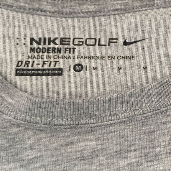 Nike Men's golf Gray T-Shirt - Picture 4 of 6